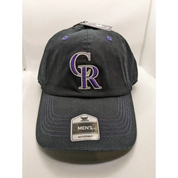 MLB Colorado Rockies Cap Hat Adult‎ Adjustable Black Cotton Men Women Baseball - Picture 3 of 9